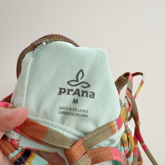 [Prana] Multi-Color Fergusen Cacti Soleil Stripe One-Piece Swimsuit Sz Medium M - Picture 14 of 14